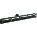 ICC ICMPP24T2C 24-Port Telco Patch Panel 8P2C, 1 RMS (Black)