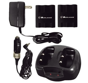 Midland AVP6 Desktop Charger, Batteries & Adapter