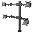 SIIG CE-MT0S12-S1 Articulating Quad Monitor Desk Mount