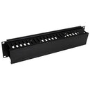 StarTech CMDUCT2U 2U Horizontal Rack Cable Management Panel with Cover