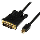 StarTech MDP2DVIMM6B 6 ft Mini DisplayPort to DVI Adapter Converter Cable 1920x1200 (Black)