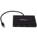 StarTech MSTMDP124DP Mini DisplayPort to 4-Port Multi-Monitor Splitter MST Hub