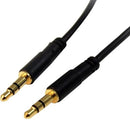 StarTech MU6MMS 6 ft Slim 3.5mm Stereo Audio Cable Male/Male