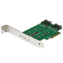 StarTech PEXM2SAT32N1 3-Port M.2 NGFF SSD Adapter Card