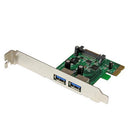 StarTech PEXUSB3S24 2-Port PCI Express USB 3.0 Card Adapter with UASP-SATA Power