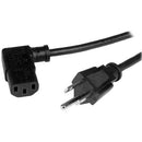 StarTech PXT101L3 3 ft Straight to Right Angle Computer Power Cord