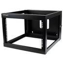 StarTech RK619WALLOH 6U Hinged Open Frame Wall Mount Server Rack
