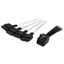 StarTech SAS43SAT1M 1m Internal Mini SAS to SATA Cable