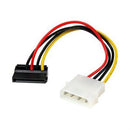 StarTech SATAPOWADPL 6 inch 4-Pin Molex to Left Angle SATA Power Cable Adapter