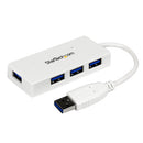 StarTech ST4300MINU3W Portable 4-Port SuperSpeed USB 3.0 Hub