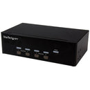 StarTech SV431DVGAU2A 4-Port KVM Switch with Dual VGA and 2-Port USB Hub