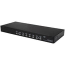 StarTech SV831DUSBUK 8-Port 1U Rackmount USB KVM Switch with OSD and Cables