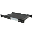 StarTech UNISLDSHF19 2U Vented Sliding Rack Shelf with Adjustable Mounting Depth