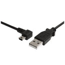 StarTech USB2HABM6LA 6ft Left Angle Mini USB Cable