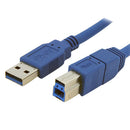 StarTech USB3SAB1 1 ft A to B USB 3.0 Cable Male/Male