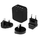 StarTech USB4PACBK 4-Port USB International Travel Wall Charger (Black)