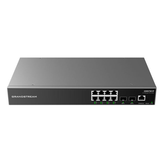 Grandstream GWN7801P 8-Port Gigabit Managed PoE Switch (New)