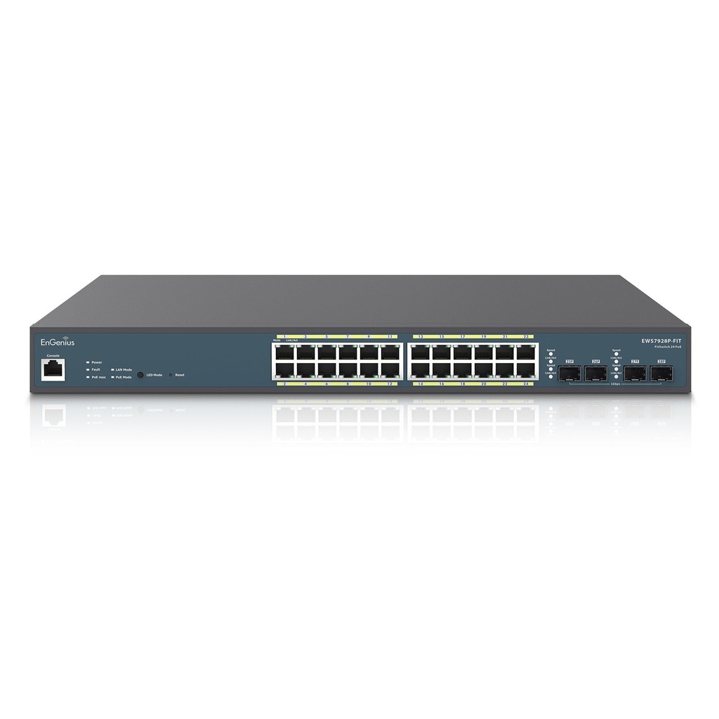 EnGenius EWS7928P-FIT 240W 24-Port Gigabit PoE+ Switch (New)