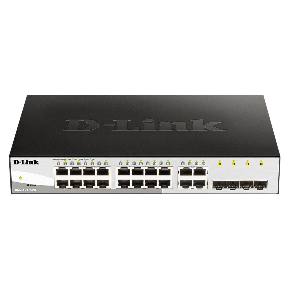 D-Link DGS-1210-20 20-Port Gigabit Smart Managed Switch (New)