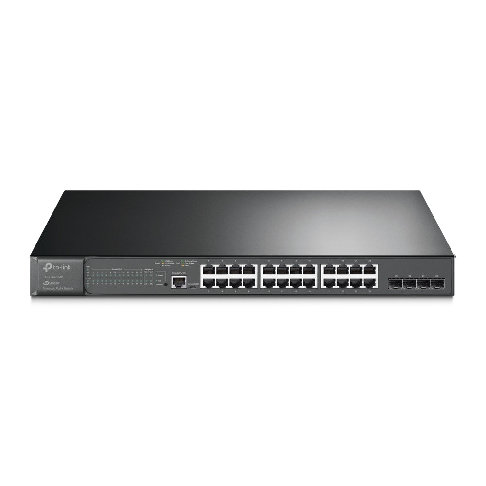 TP-Link TL-SG3428MP JetStream 28-Port Gigabit L2+ Managed Switch with 24-Port PoE+ (New)