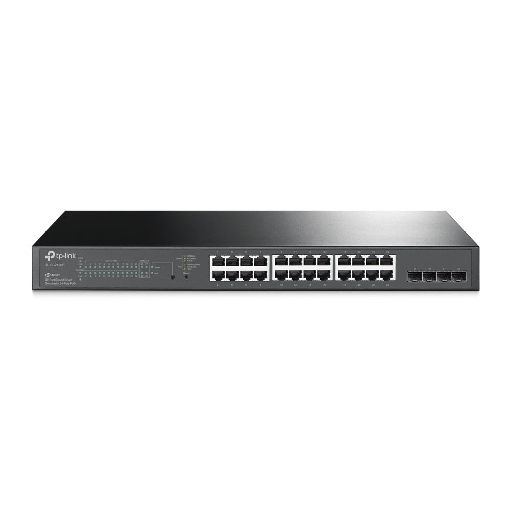 TP-Link TL-SG2428P JetStream 28-Port Gigabit Smart Switch with 24-Port PoE+ (New)