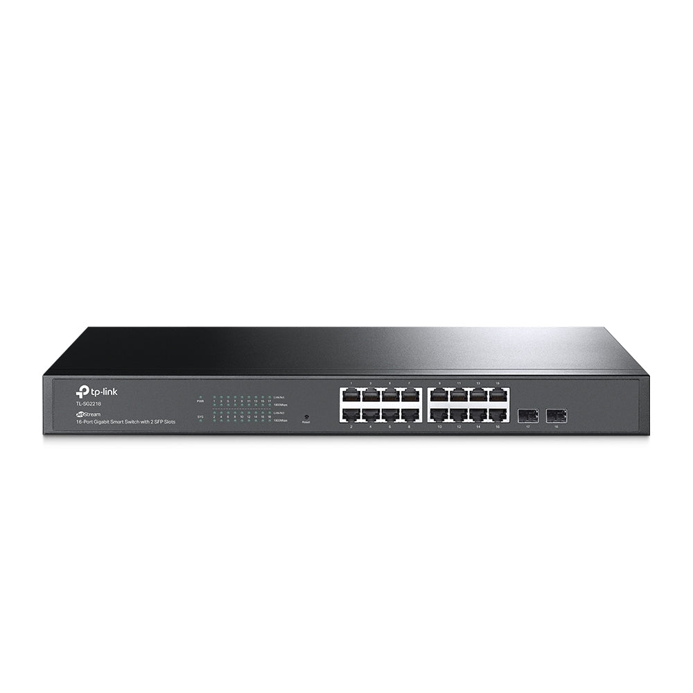 TP-Link TL-SG2218 JetStream 16-Port Gigabit Smart Switch with 2 SFP Slots (New)