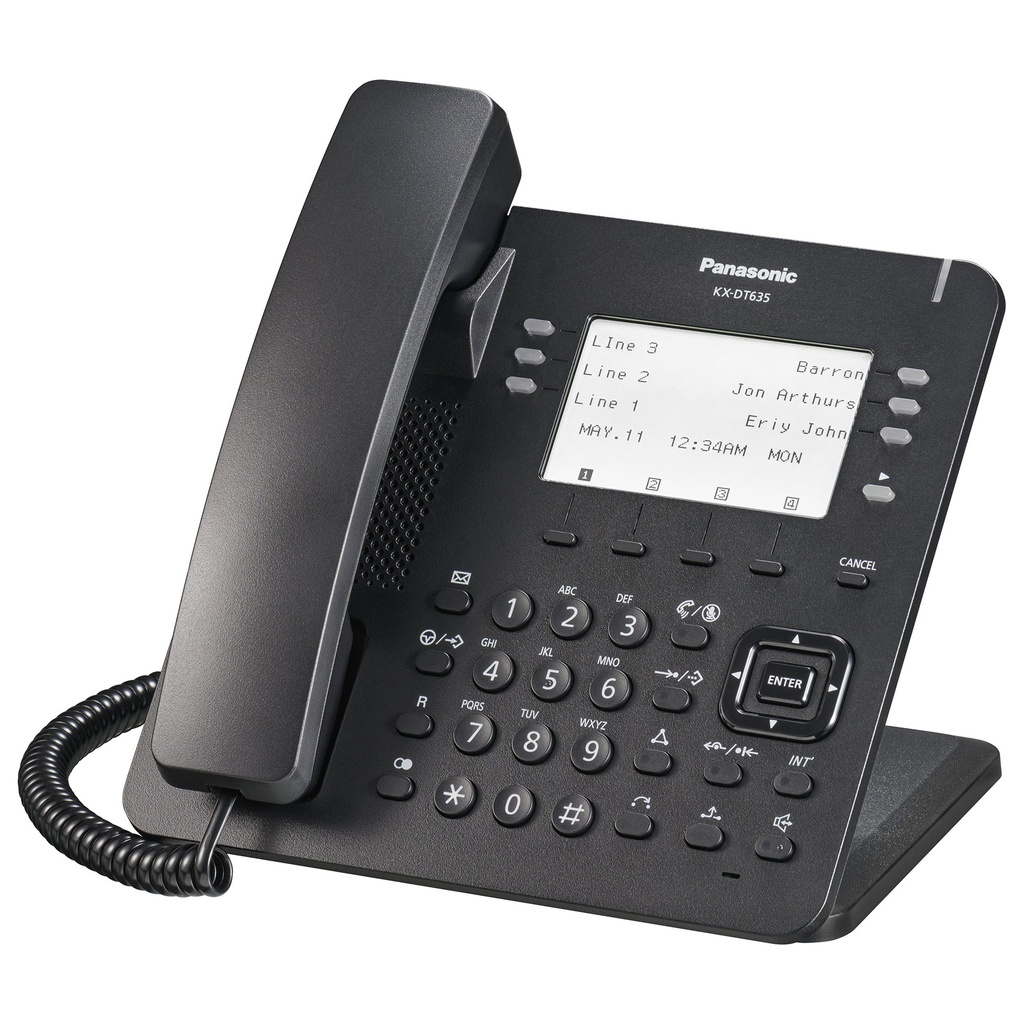 Panasonic KX-DT635 Digital Display 6-Line Speakerphone (Black)