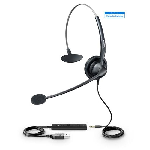 Yealink UH33 USB/3.5mm Wired Monaural Headset