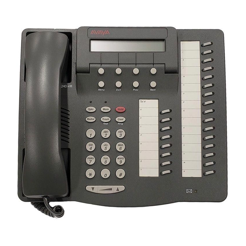 Avaya Definity 6424D+M Speaker Display Phone "B-Stock" (Grey/Refurbished)