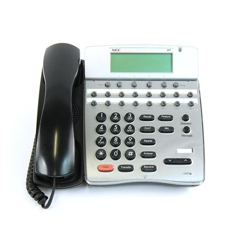 NEC DTerm Series I DTR-16D-2G 780213 16-Button Display Speakerphone (Black/Refurbished)