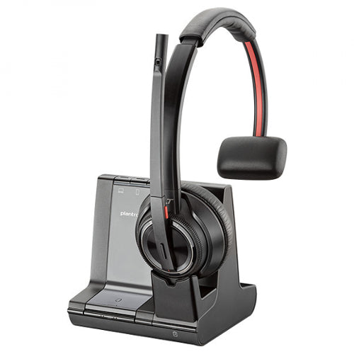 Plantronics Savi 8210 W8210-M 207322-01 Skype for Business Monaural DECT Wireless Headset System HP 7S447AA#ABA