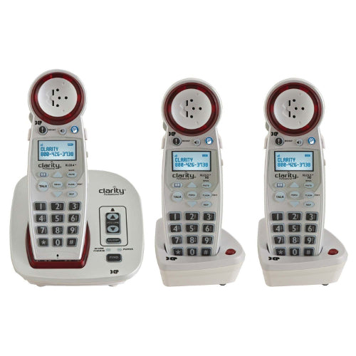 Clarity XLC3.4+C2 3-Handset Amplified Cordless Phone