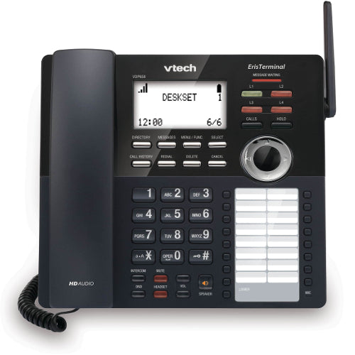 VTech ErisTerminal VDP658 SIP DECT Cordless 4-Line Deskset