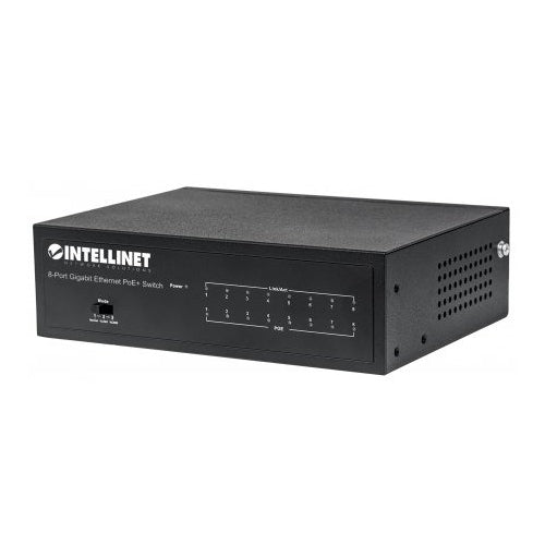 Intellinet 561204 8-Port Gigabit Ethernet PoE+ Switch