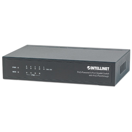 Intellinet 561082 5-Port Gigabit Switch with PoE Passthrough