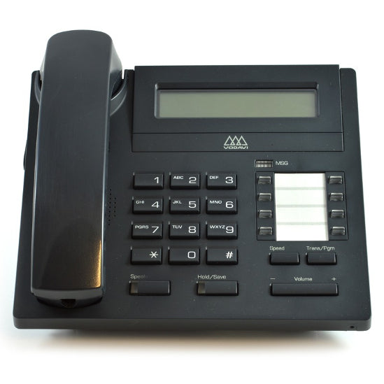 Vodavi 3808-71 IP-7008D 8-Button PoE Display Speakerphone (Charcoal/Refurbished)