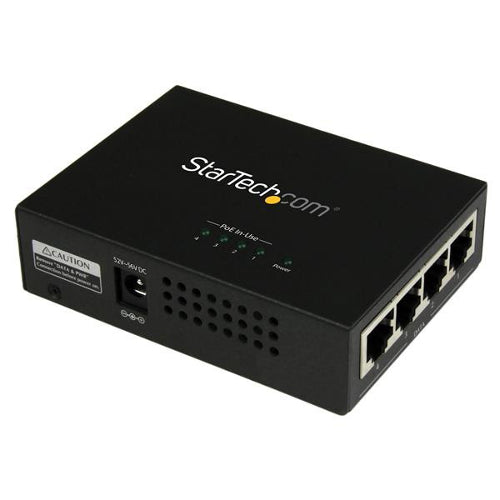 StarTech POEINJ4G 4-Port Gigabit PoE Injector