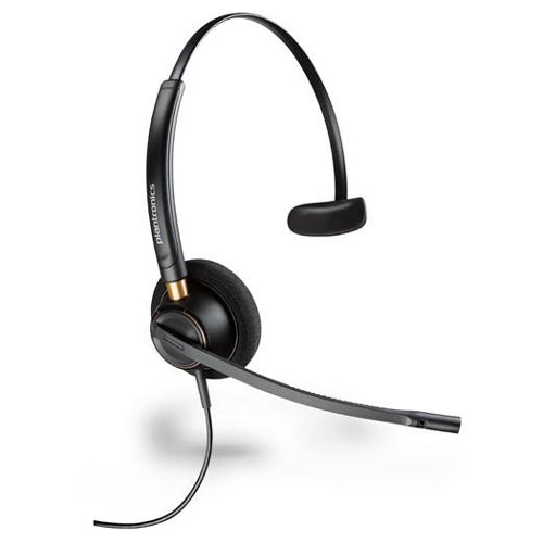 Plantronics 89433-01 EncorePro HW510 Over the Head Monaural Headset HP 783Q1AA#ABA