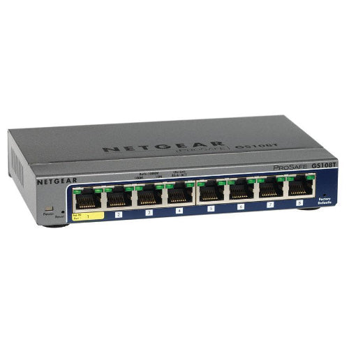 Netgear GS108T-200NAS 8-Port Gigabit Smart Switch