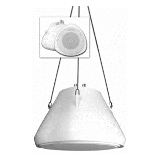 Speco 30Watt RMS 5.25" Pendant Speaker & Chain (White)