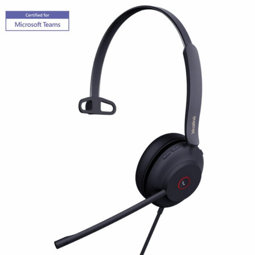 [YLKUH37MONOTEAMS] Yealink UH37-MONO-TEAMS USB Wired Mono Headset for Microsoft Teams (New)