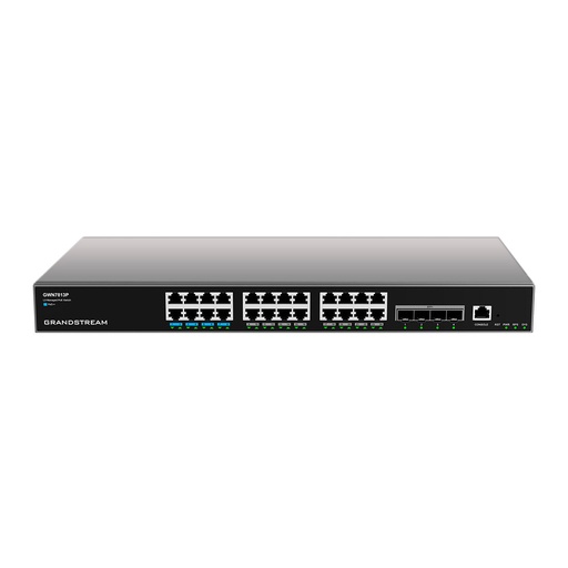 [GRSGWN7813P] Grandstream GWN7813P 24-Port Enterprise Layer 3 Managed PoE Network Switch (New)