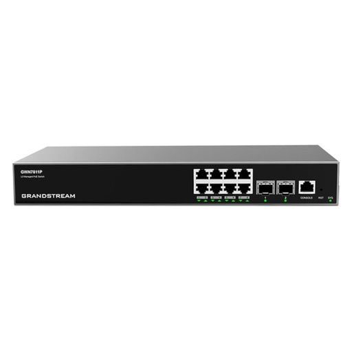 [GRSGWN7811P] Grandstream GWN7811P 8-Port Enterprise Layer 3 Managed PoE Network Switch (New)