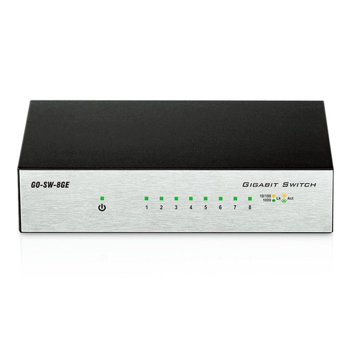 [DLKGOSW8GE] D-Link GO-SW-8GE 8-Port Gigabit Metal Unmanaged Desktop Switch (New)