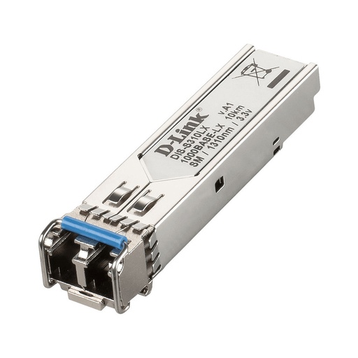 [DLKDISS310LX] D-Link DIS-S310LX 1-Port Mini GBIC SFP to 1000BaseLX Single Mode 10KM Fiber Transceiver (New)