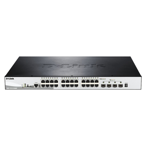 [DLKDGS151028XMP] D-Link DGS-1510-28XMP 24-Port Gigabit Stackable Smart Managed Switch with 10G Uplinks (New)