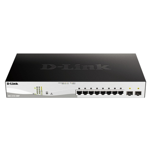 [DLKDGS121010MP] D-Link DGS-1210-10MP 10-Port Gigabit Smart Managed PoE Switch (New)