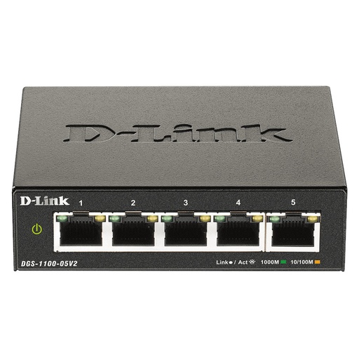 [DLKDGS110005V2] D-Link DGS-1100-05V2 5-Port Gigabit Smart Managed Switch (New)