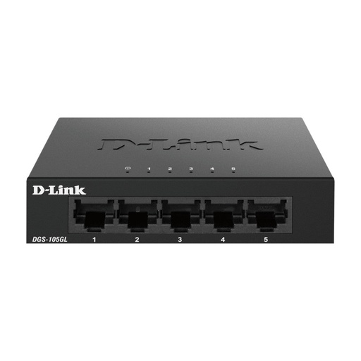 [DLKDGS105GL] D-Link DGS-105GL 5-Port Gigabit Metal Unmanaged Desktop Switch (New)