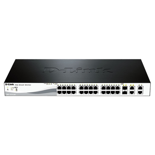 [DLKDES121028P] D-Link DES-1210-28P 28-Port PoE Fast Ethernet Smart Managed Switch (New)